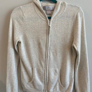 cream cashmere hoodie